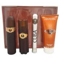 Cuba Gold zestaw woda toaletowa spray 100ml + woda toaletowa spray 35ml + żel pod prysznic 200ml + woda po goleniu 100ml