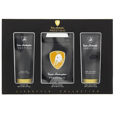 Prestigio zestaw woda toaletowa spray 125ml + balsam po goleniu 100ml + żel pod prysznic 100ml