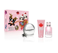 Wood Pour Femme zestaw woda toaletowa spray 100ml + żel pod prysznic 100ml + portfel