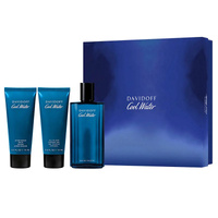 Cool Water Men zestaw woda toaletowa spray 125ml + żel pod prysznic 75ml + balsam po goleniu 75ml