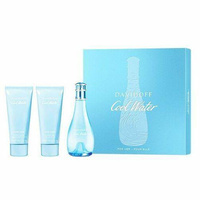 Cool Water Woman zestaw woda toaletowa spray 100ml + balsam do ciała 75ml + żel pod prysznic 75ml