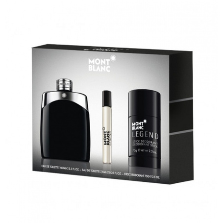 Legend zestaw woda toaletowa spray 100ml + woda toaletowa 7.5ml + dezodorant sztyft 75ml