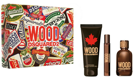 Wood Pour Homme zestaw woda toaletowa spray 100ml + miniatura wody toaletowej 10ml + żel pod prysznic 150ml