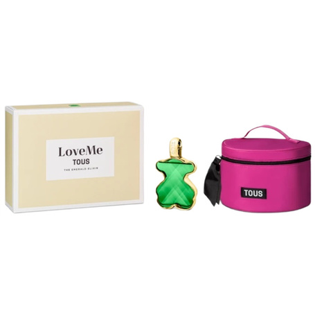 Zestaw TOUS LoveMe The Emerald Elixir spray 90ml + kosmetyczka
