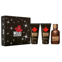Wood woda toaletowa spray 100ml + żel pod prysznic 100ml + balsam po goleniu100ml