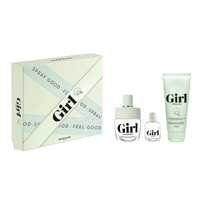 Zestaw Girl woda toaletowa spray 100ml + miniatura woda toaletowa 4,5ml + żel pod prysznic 100ml