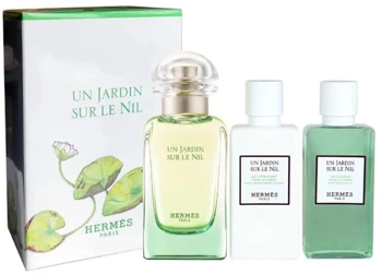 Set Hermes Jardin Un Jardin Sur Le Nil Edt 50ml + Shower Gel 40ml + Body Milk 40ml